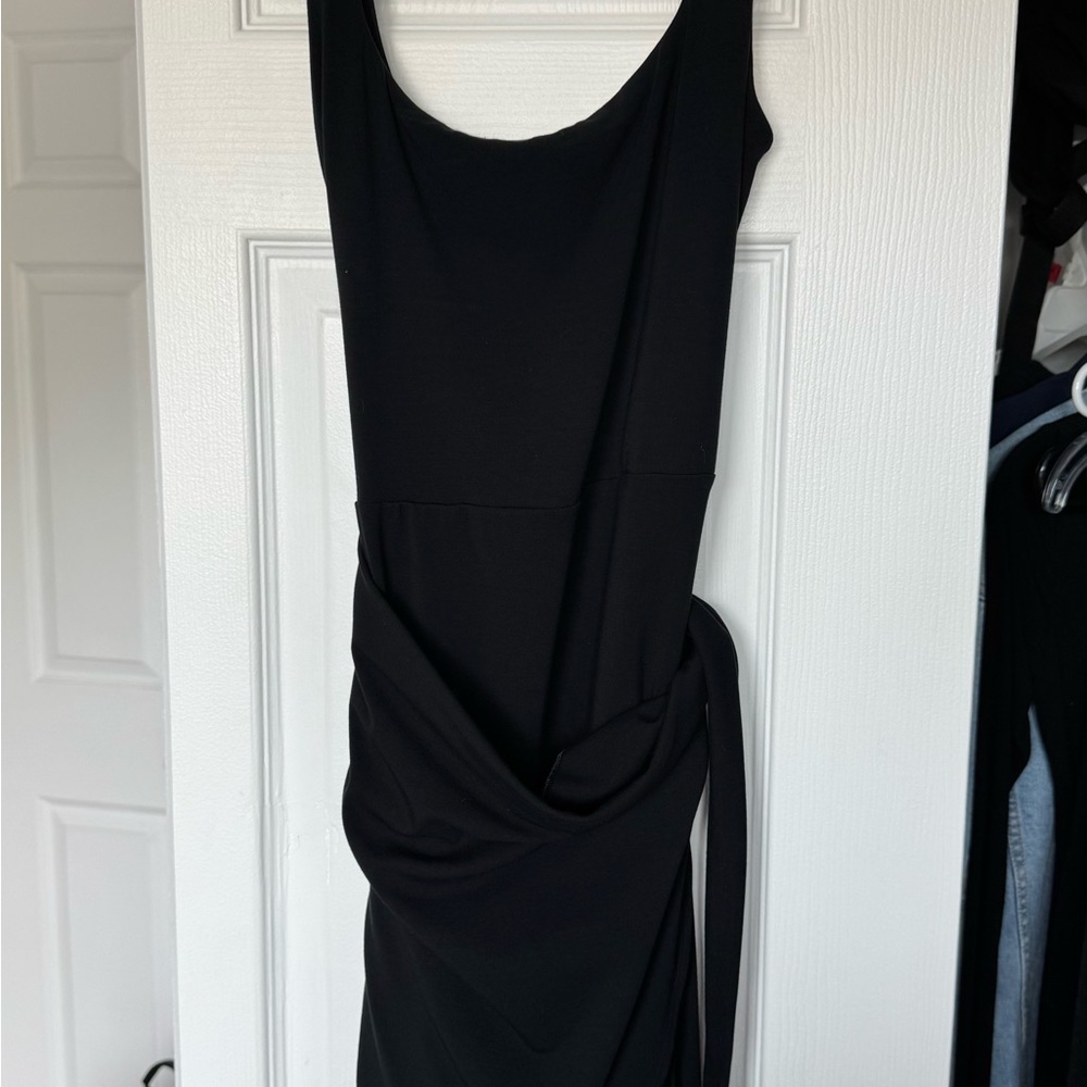 Wilfred Black Tie Front Dress